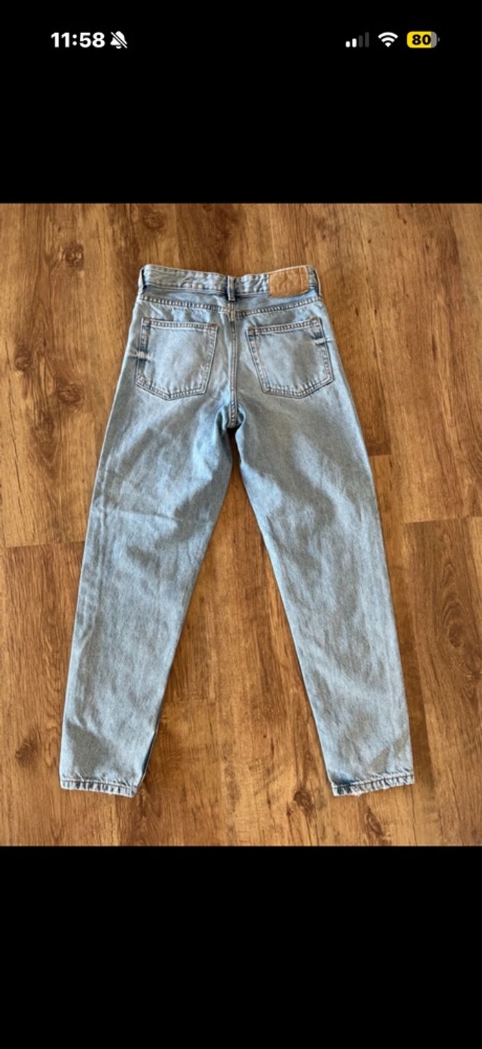 Jeans Bershka coupe loose Straight vintage femme T34 - photo numéro 6