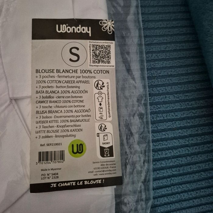 Brousse blanche taille S [ NEUVE] - photo numéro 2