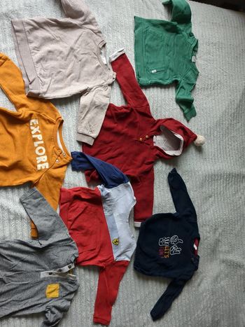 Lot de 7 sweat shirts et pull bébé garçon 12 mois