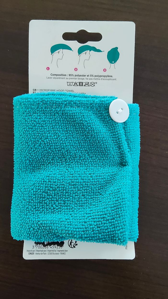 Serviette à cheveux microfibre neuve - photo numéro 3