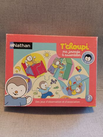 2 puzzles a assembler T'choupi ma journée a assembler