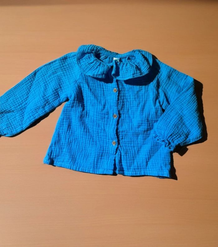 Chemisier tunique turquoise Tex baby - photo numéro 2