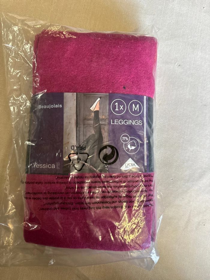 Legging bordeaux neuf M C&A