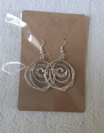 Boucles d'oreilles en alliage de zinc