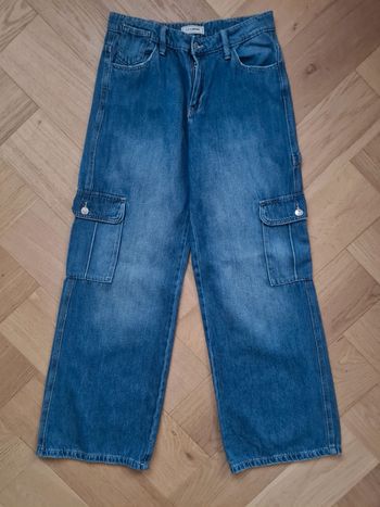 Jean femme cargo bleu stone Taille 36 Pimkie