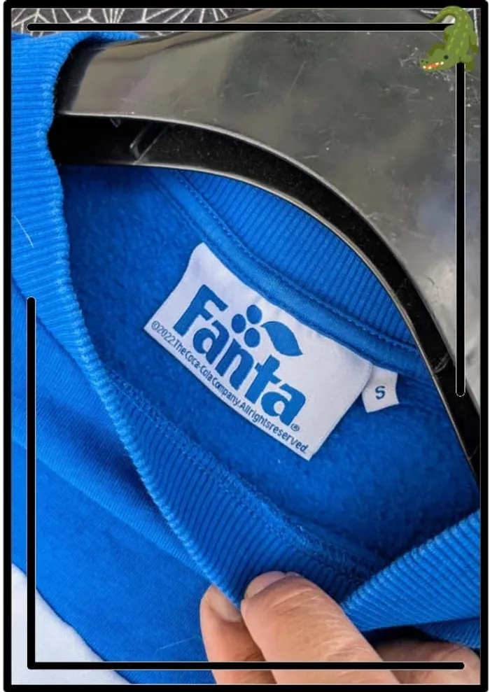 Sweat "Enjoy Fanta" vintage – Taille S - photo numéro 5