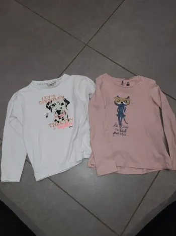 Lot 2 t shirt 6 ans catimini et garcia