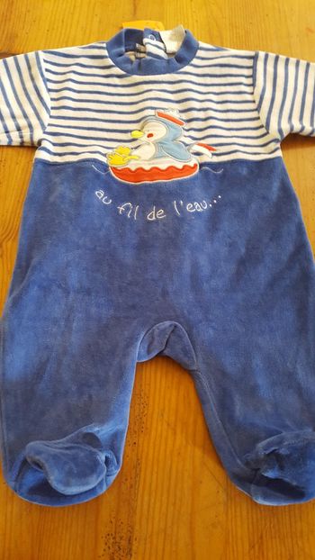 Pyjama velours 3 mois
