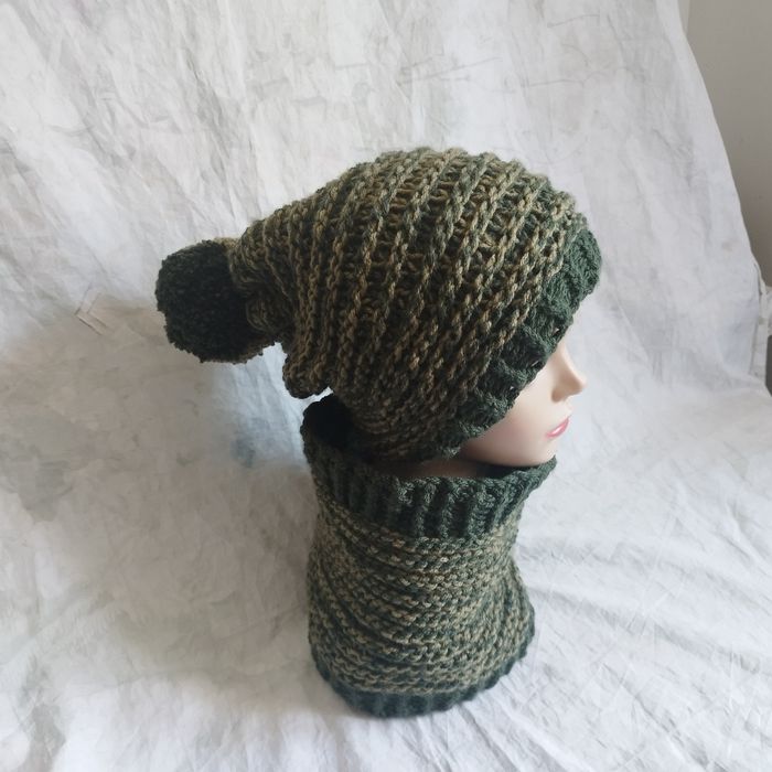 Ensemble Bonnet Col Unisexe - photo numéro 3