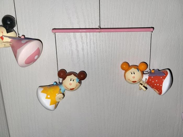 Mobile en bois fée chambre fille - photo numéro 5
