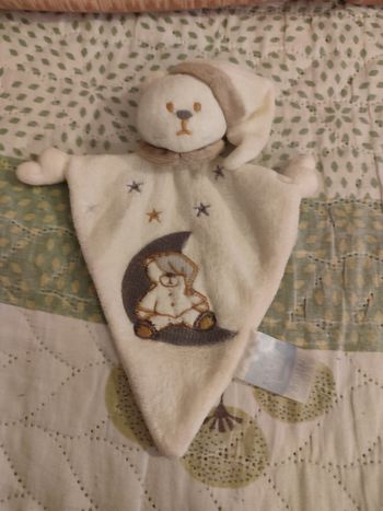 Doudou ours arlequin bruin