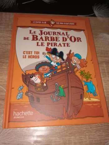 Livre enfant le journal de barbe d'or le pirate