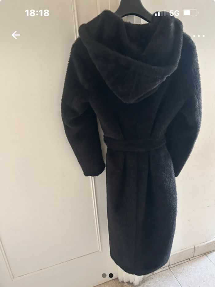 Manteau femme long noir - photo numéro 2