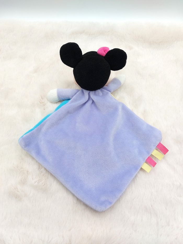 Doudou plat souris Minnie rose jaune bleu mauve DISNEY NICOTOY éléphant Simba - photo numéro 2