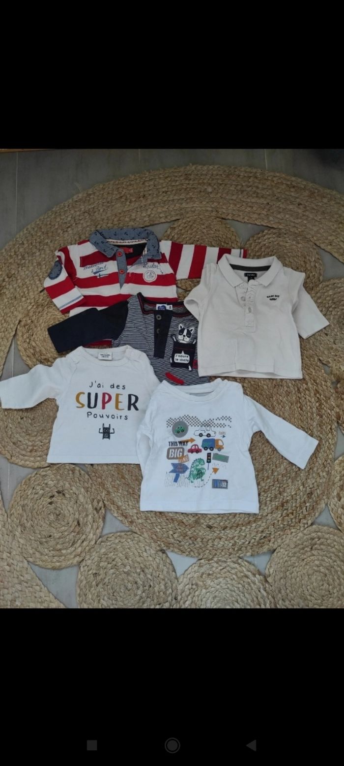 Lot 7 tee shirt manches longues - photo numéro 1