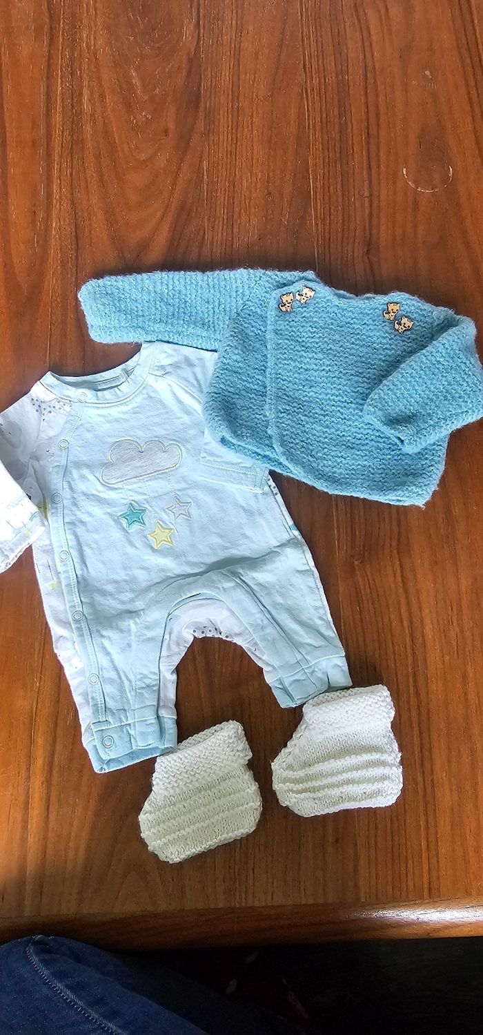 Lot vêtement bébé garçon naissance 50 cm