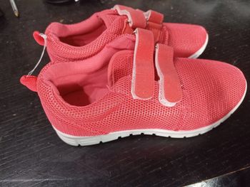 Basket toile rose taille 32