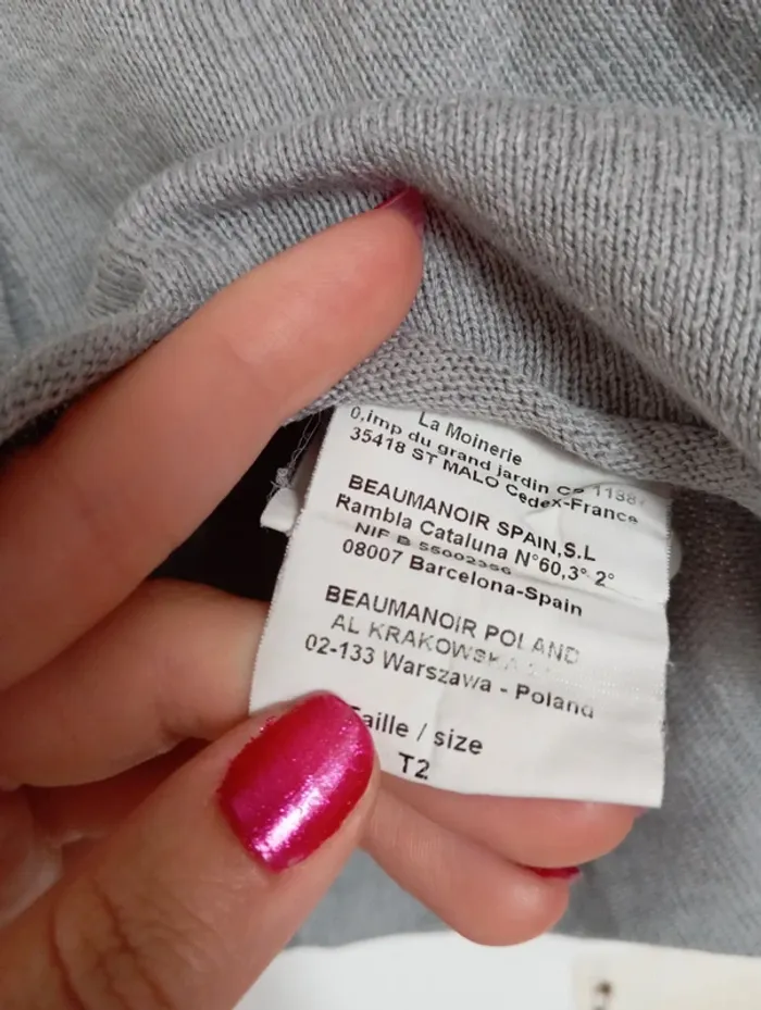 Pull gris - photo numéro 2