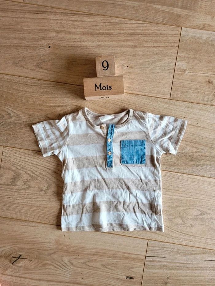 T-shirt manches courtes été bébé garçon petits prix