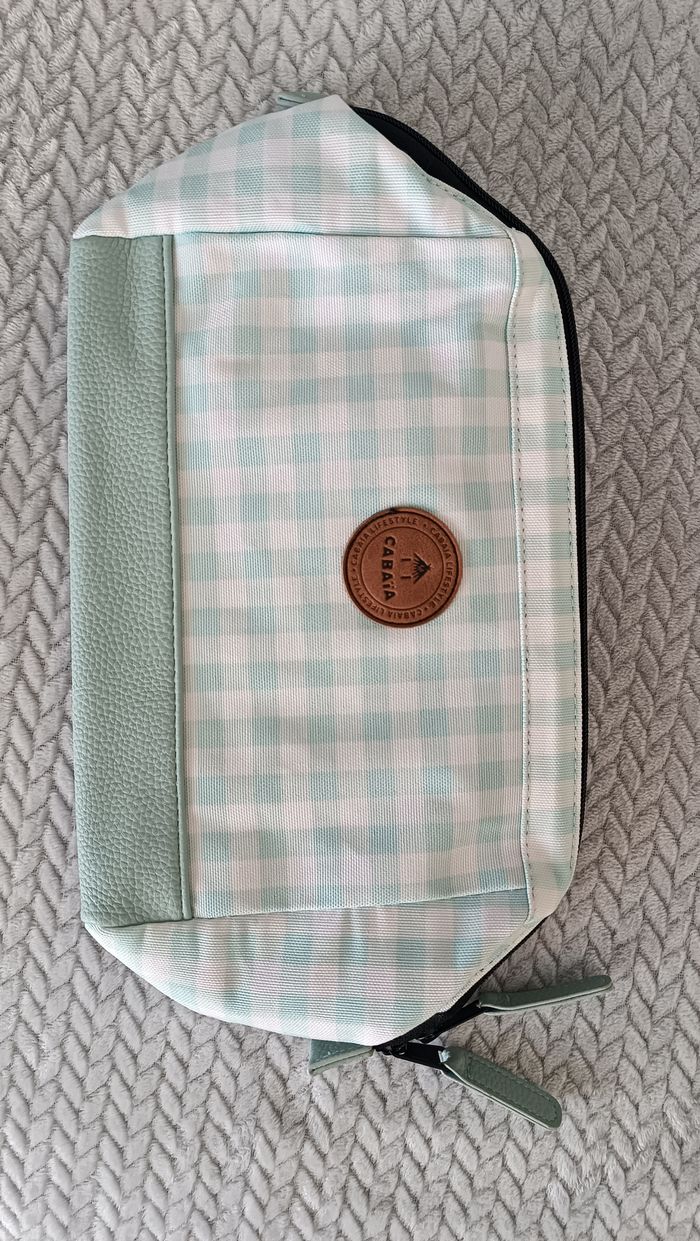 Trousse de toilette Cabaia Vichy bleu - photo numéro 6