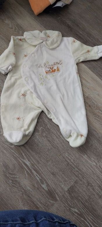 Pyjama velours 1 mois