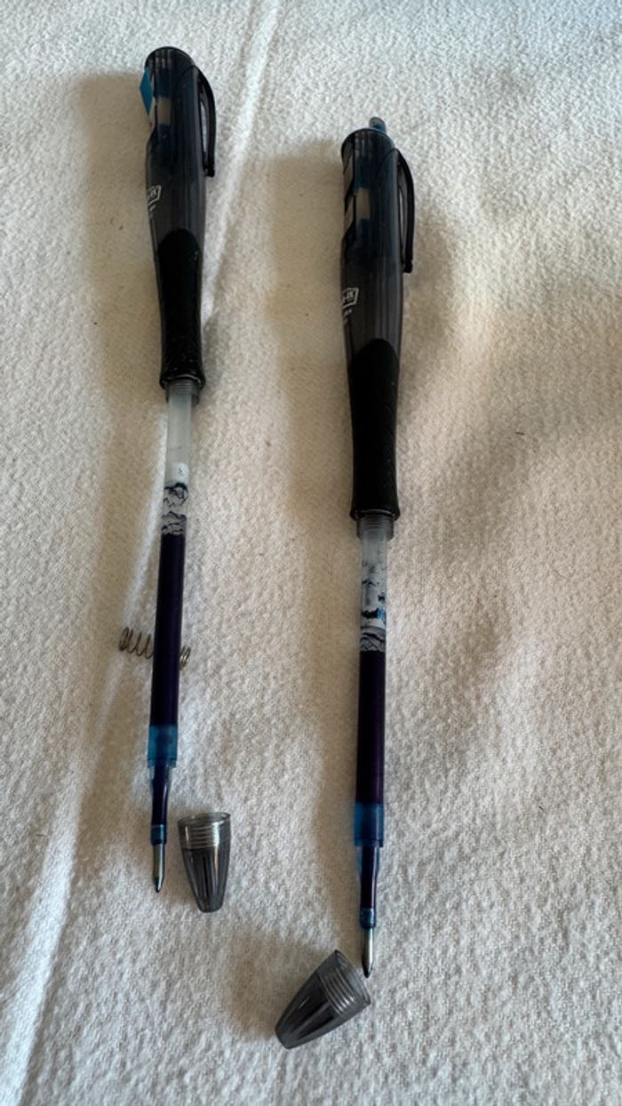 Ensemble de 2 stylos à gel avec des post it (bleu) - photo numéro 5