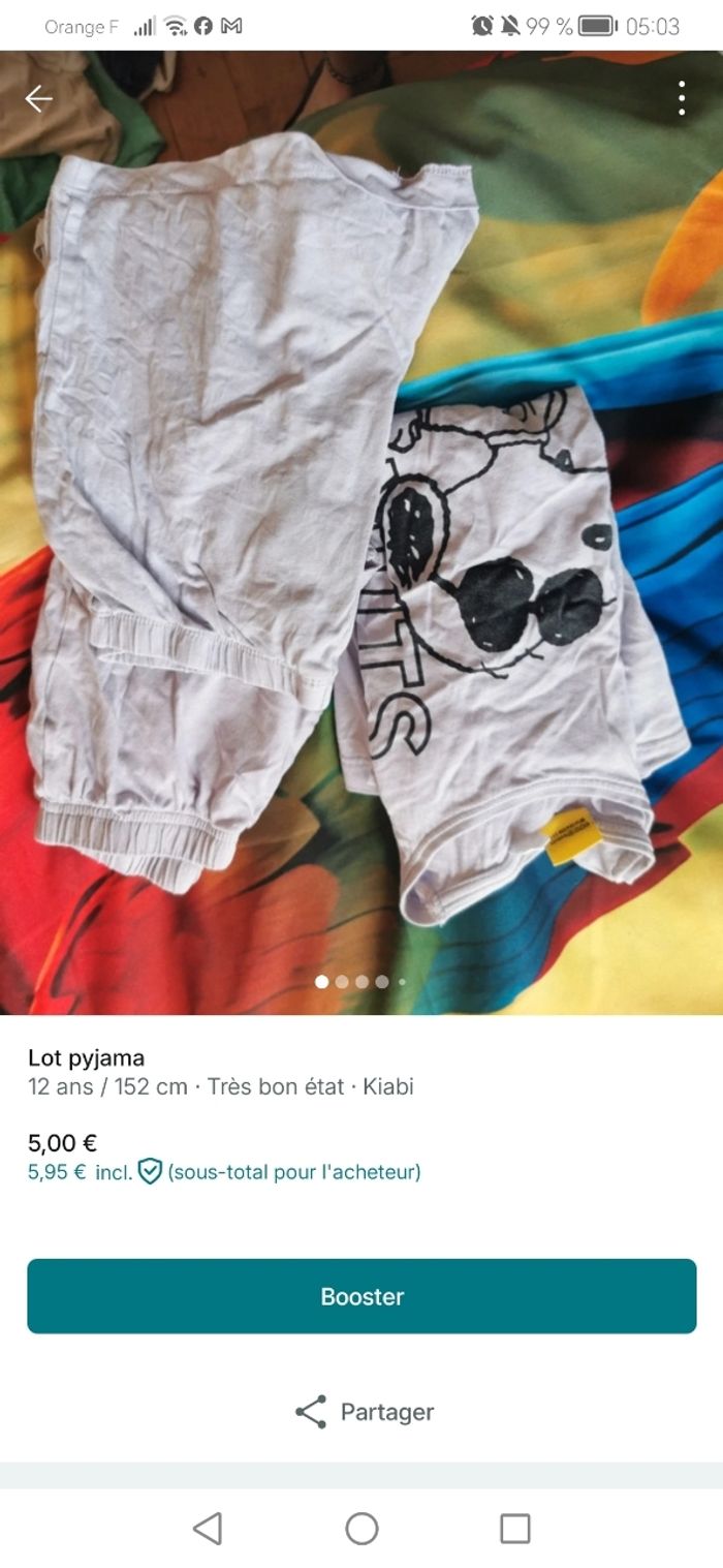 Lot pyjama