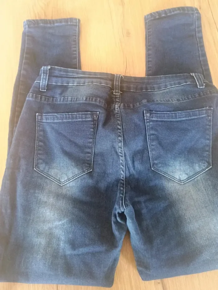 jeans delavé stretch L - photo numéro 3
