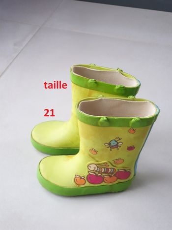1 paire botte verte taille 21