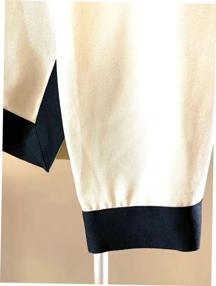 Sublime chemise blouse chic neuve Zara blanc écru et passementerie bordure noir - photo numéro 15