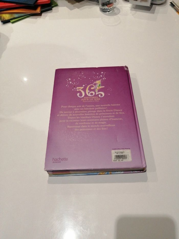 Livre 365 histoires pour le soir princesses et fées disney - photo numéro 2