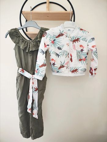 4 ans ensemble Gémo combinaison avec ceinture et veste mi saison