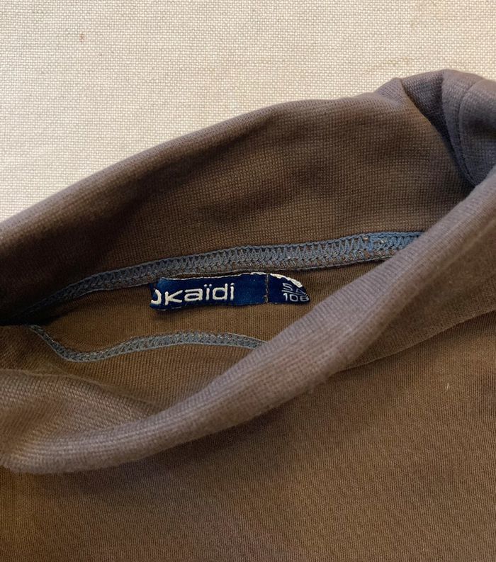 Tee-shirt à col roulé Okaïdi 5 ans marron - photo numéro 2