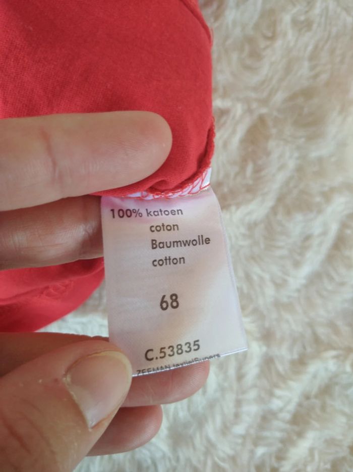 Tee shirt chemise manches longues Garçon 6 mois 1 of a kind Zeeman 100% coton - photo numéro 8