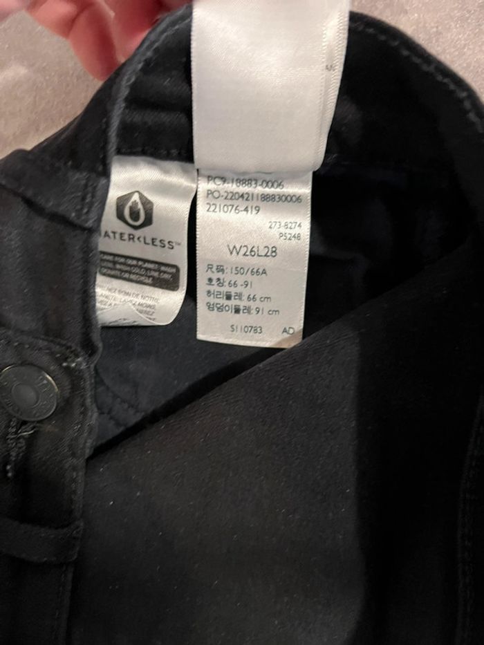 Jean levi’s 724 high rise straight w26 l28 noir premium - photo numéro 7