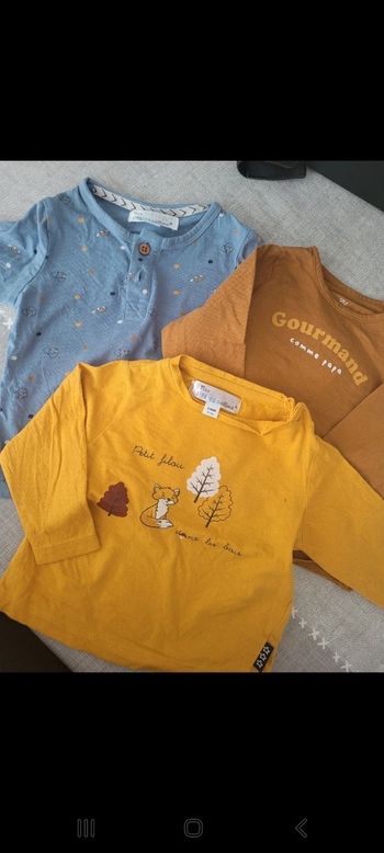 3 t-shirt manche longues