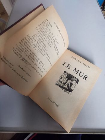 Le Mur, livre de Jean-Paul Sartre