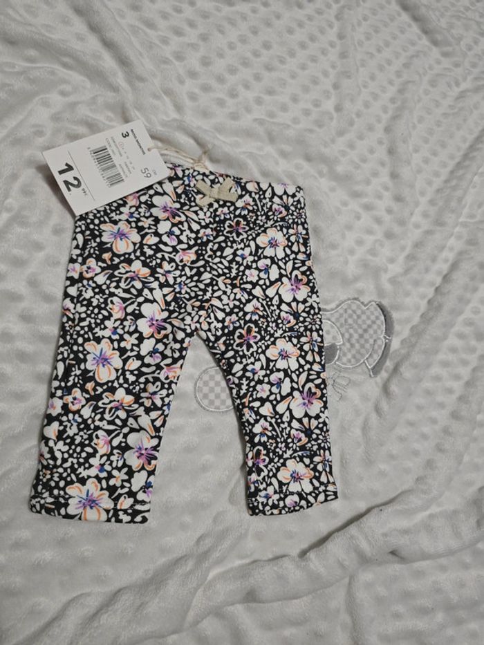 Legging fleuri asphalte - DPAM - 3M/59cm