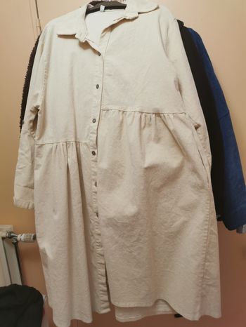 Robe velours crème