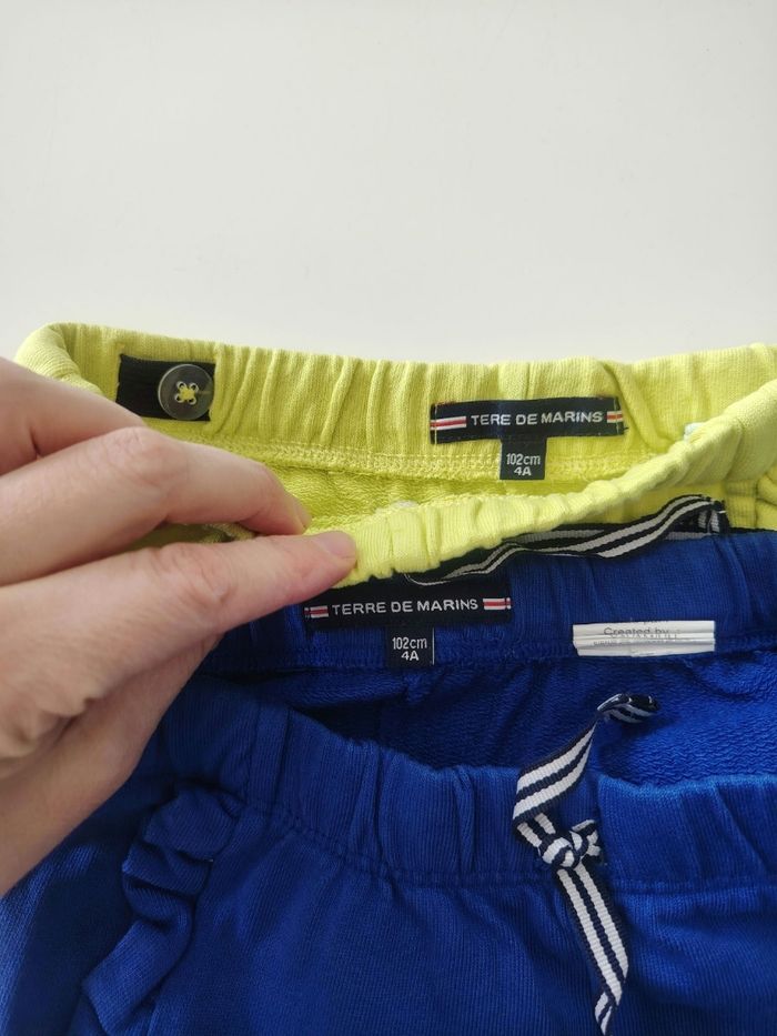 Lot de 2 shorts en coton 4 ans terre de marins - photo numéro 3