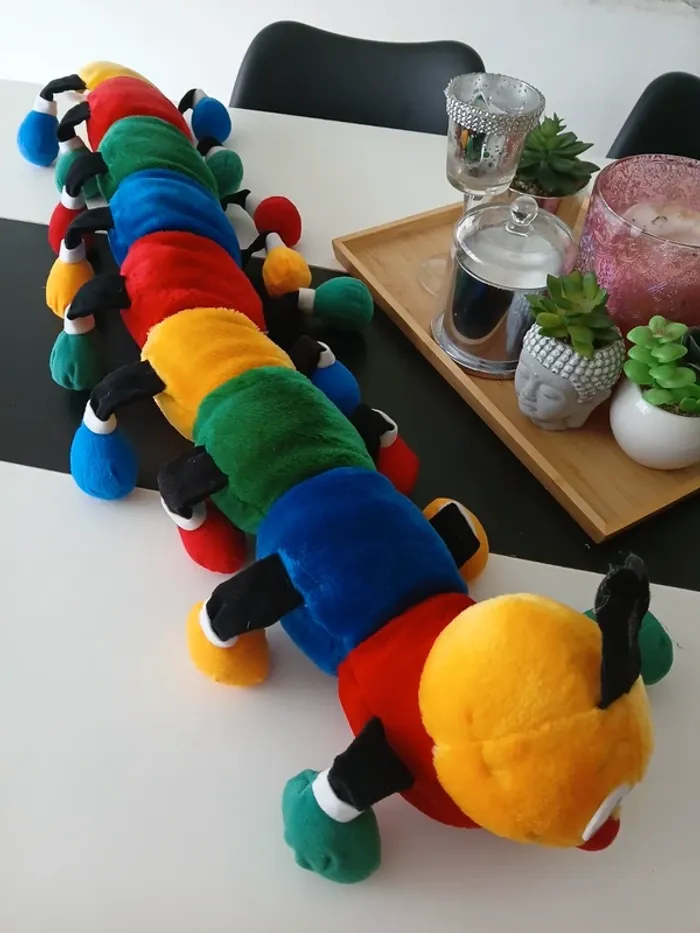 Grande Péluche chenille colorée🎉🎁 - photo numéro 6