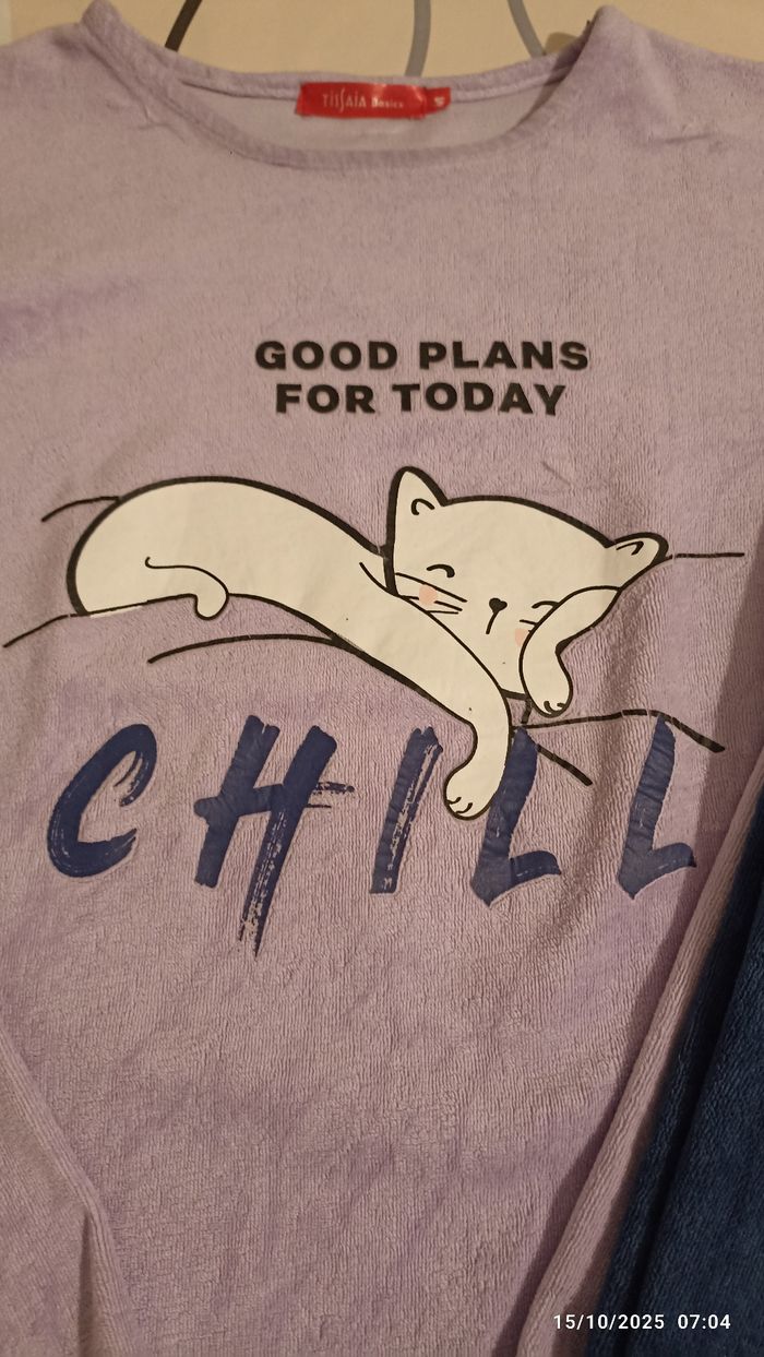 Pyjama fille velours M Tissaia - photo numéro 3