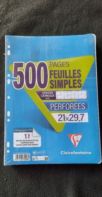 Feuilles simples clairefontaine