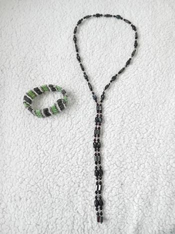 Lot bijoux 2en1 bracelet collier magnétique