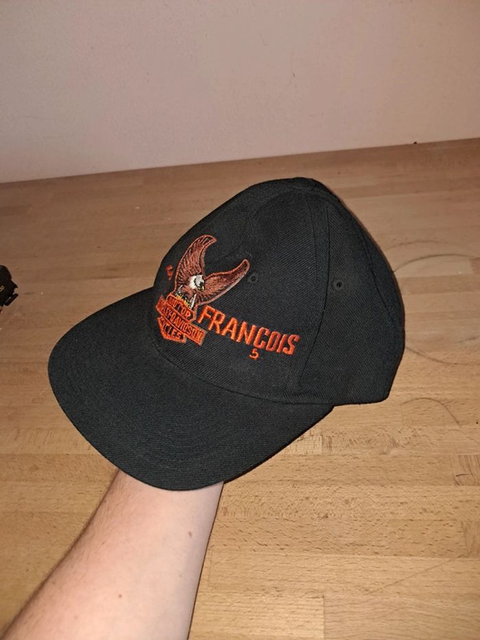 Casquette Harley Davidson avec le nom Jean François - photo numéro 2