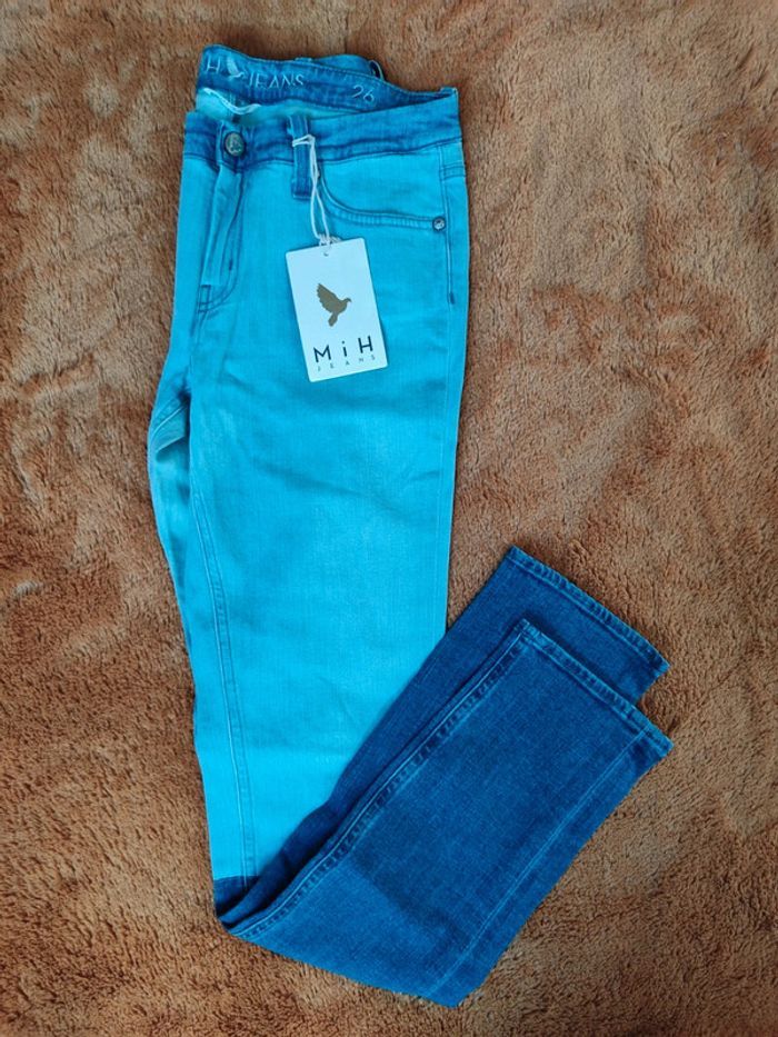 Jean skinny bicolore bleu - MiH Jeans London - the breathless jean - 26 36 S - Neuf - photo numéro 3