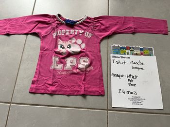 T shirt fille 24 mois