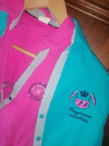 Lot 2 chemises équitation manches longues femme 40