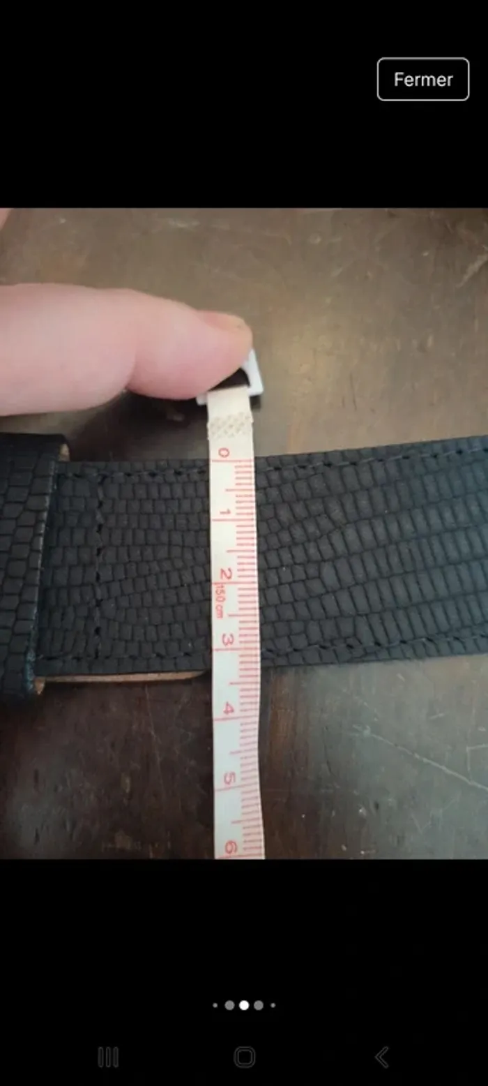 Ceinture homme Angelo de Lombardi cuir 85cm - photo numéro 13