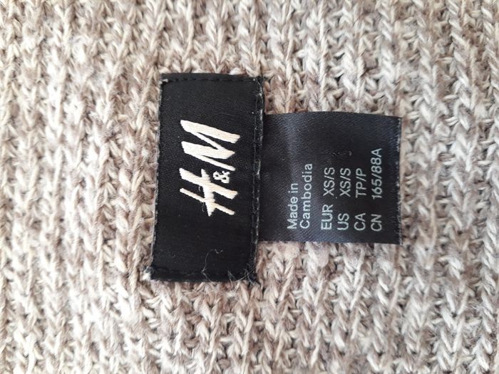 Gilet , cape , manteau H & M marron taille XS , S  ( 34 , 36 ) - photo numéro 5